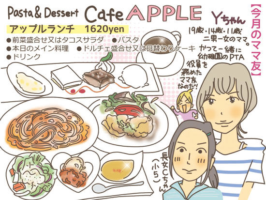 vol.6 「Pasta&Dessert Cafe APPLE」編