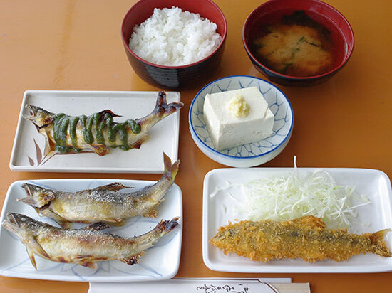 鮎好きにはたまらない！鮎三昧の贅沢定食☆