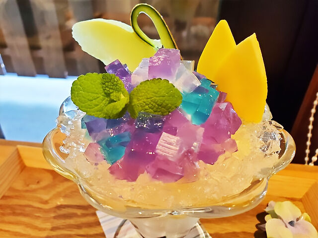 【那須町】紫陽花のパフェ、苔まるれもん！夏の絶品スイーツ（にほんかし 雲IZU）
