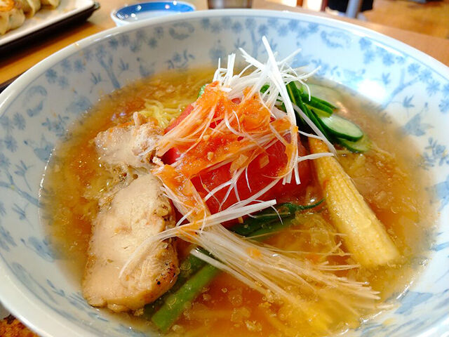 【茂木町】夏季限定の道の駅グルメ★まるごとトマト入り冷やしラーメン(十石屋)