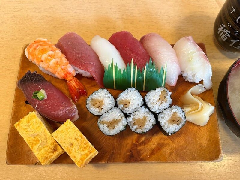 【宇都宮市】上品な干瓢巻♪お得な握り寿司ランチ☆（すし稲佳）
