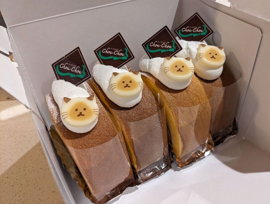 【大田原市】可愛すぎて食べるの迷ちゃう♪ねこロール（ケーキハウス chou-chou）