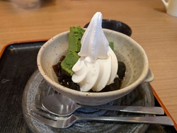 黒糖ゼリーと抹...