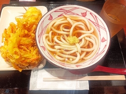 かけ小とかき揚...