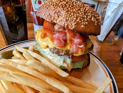 ハンバーガ―が...