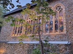 夕刻、前を通り...