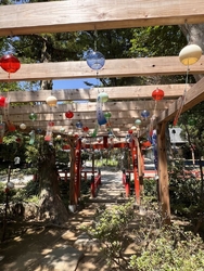 風鈴まつり境内...