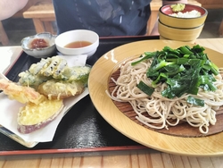 景色を楽しみな...