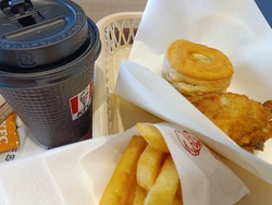 ケンタランチを...