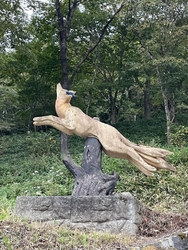 殺生石に向かう...