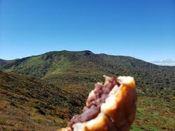 山登りのランチ...