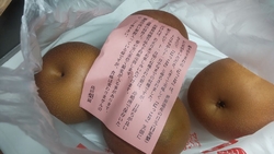 にっこり梨が出...
