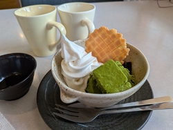 黒糖ゼリーと抹...