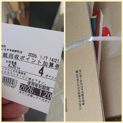 ダンボールが溜...