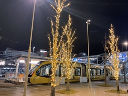 宇都宮駅付近に...