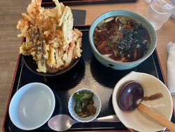 ランチで天丼&...