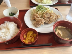 唐揚げのセット...