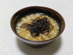 梅昆布茶漬けと...