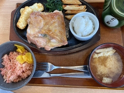 鉄板焼き鶏のお...
