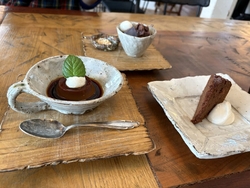 駐車場がお店周...