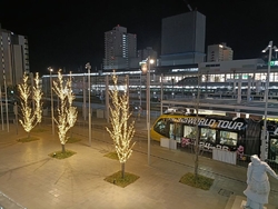 宇都宮駅西口で...