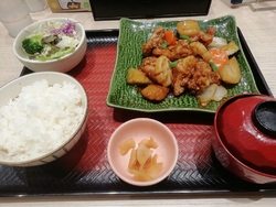 鶏と野菜の黒酢...