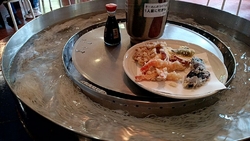 流しそうめんを...