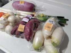 彩り野菜を買う...