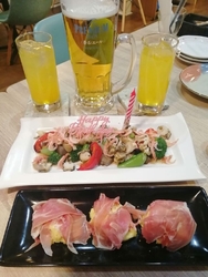 ランチで何度か...