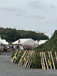 初めて大火渡り...