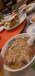 中華料理食べた...