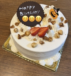誕生日にケーキ...