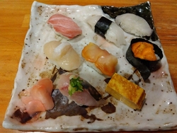 夜の早い時間に...