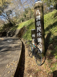 秋晴れの中、登...