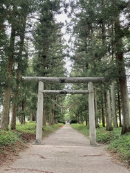那須神社の参道...