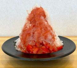 この季節は一番人気！とちあいかをふんだんに使ったかき氷