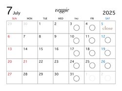 7月 営業日