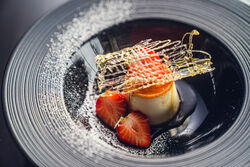 ランチBセットにつくパンナコッタ、おすすめです