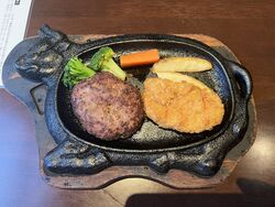 【開店から30分限定！大好評につき15食限定！】W主役！！ハンバーグ＆ヒレカツを特別価格で！