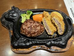 【開店30分限定☆10食限定☆】W主役！ハンバーグ＆牛カツを特別価格で！