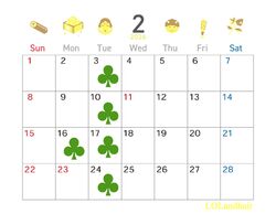 ２月のスケジュール