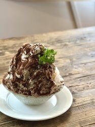 今年もマツガミネの自家製を詰め込んだかき氷が始まりました！