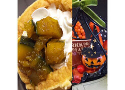 この時期限定!!キャラメルパンプキンワッフル♪