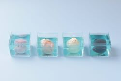 癒しの練り切り　手作り水族館