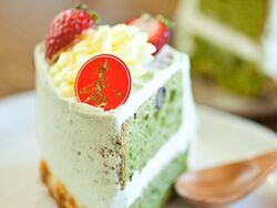 抹茶のシフォンケーキ